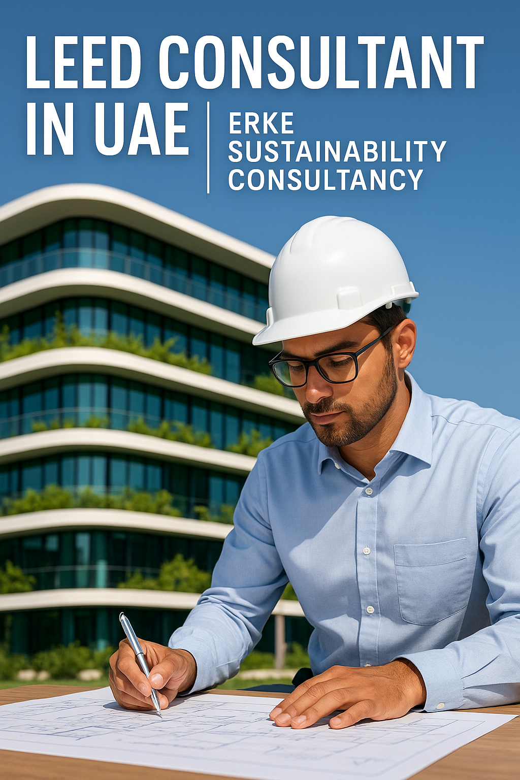LEED Consultant in UAE reviewing sustainable building plans