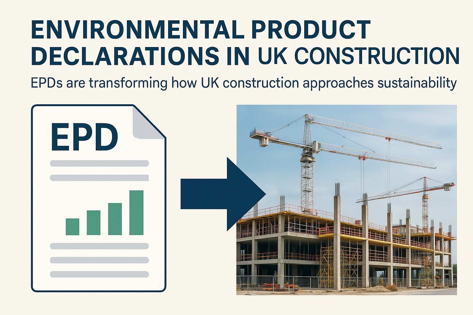 Environmental Product Declaration report used in a UK construction project