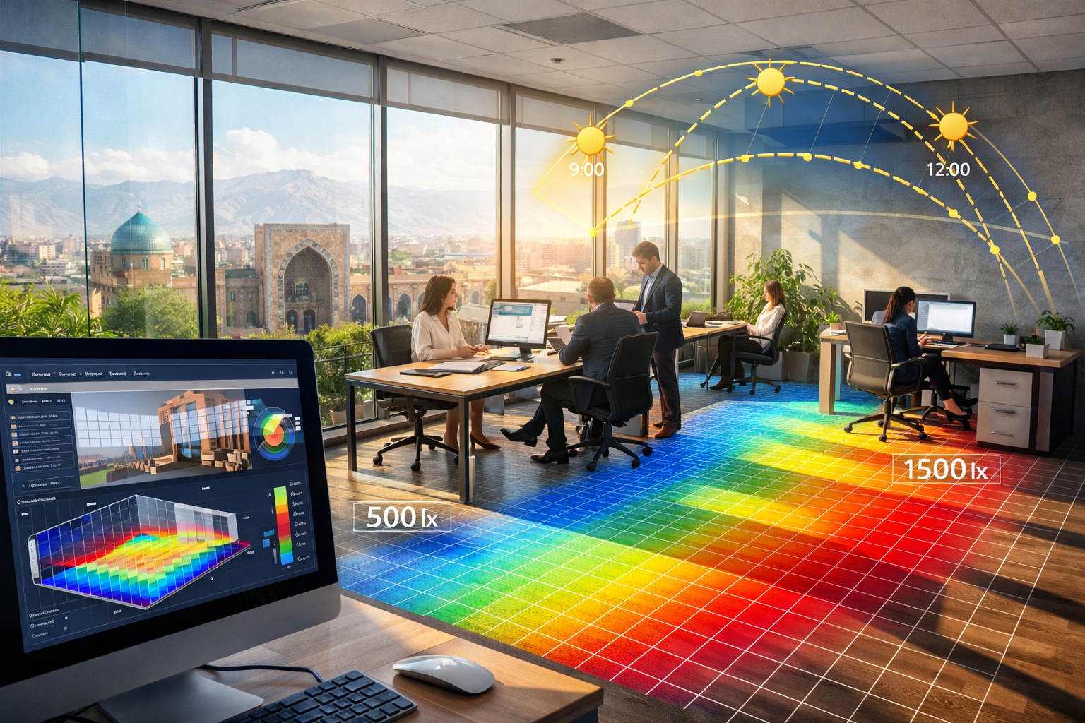 Daylight Simulation and Indoor Comfort analysis in modern buildings