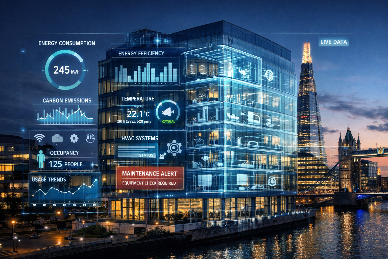 How digital twins improve building performance in the UK