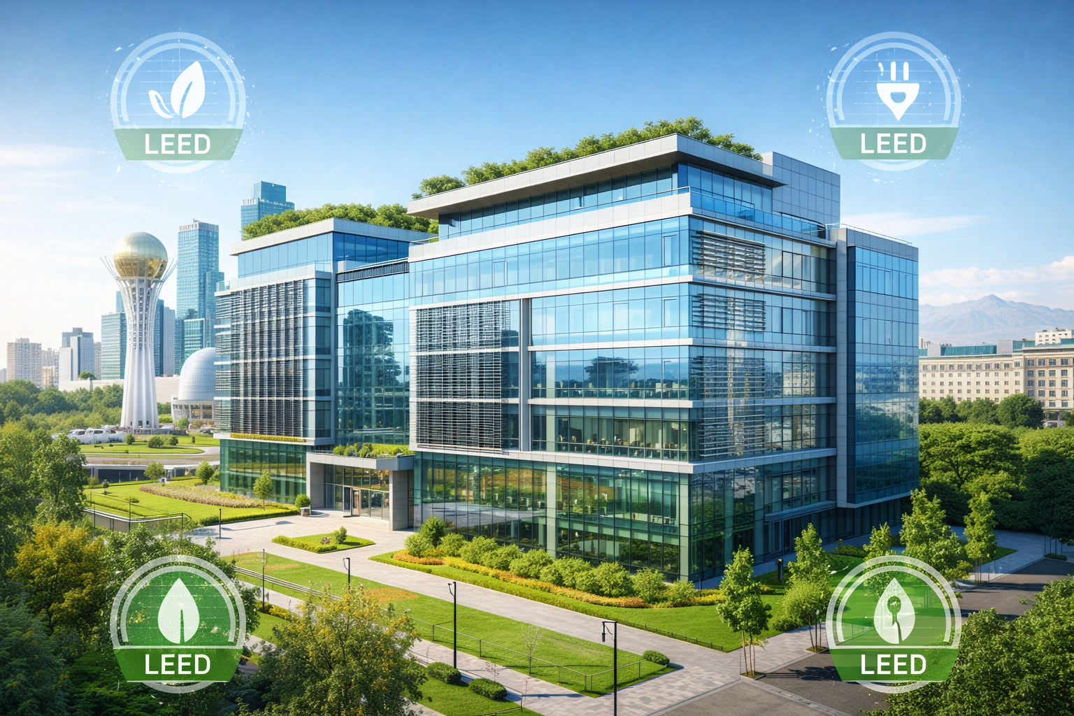 LEED certification in Kazakhstan by ERKE Consultancy