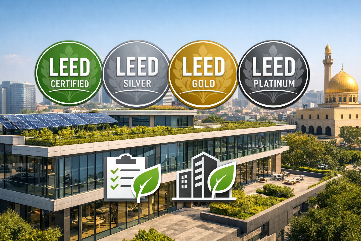 Can LEED consultant requirements for sustainable buildings in Iraq