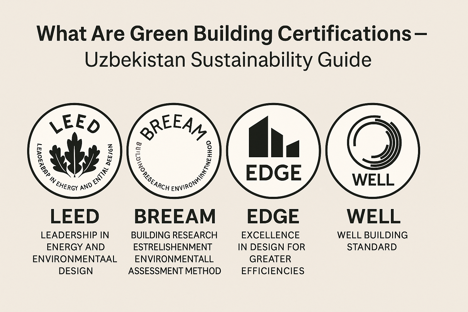 Green building certifications explained for sustainable development in Uzbekistan