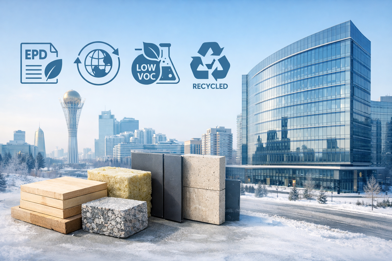 Sustainable Materials Kazakhstan selection for building projects