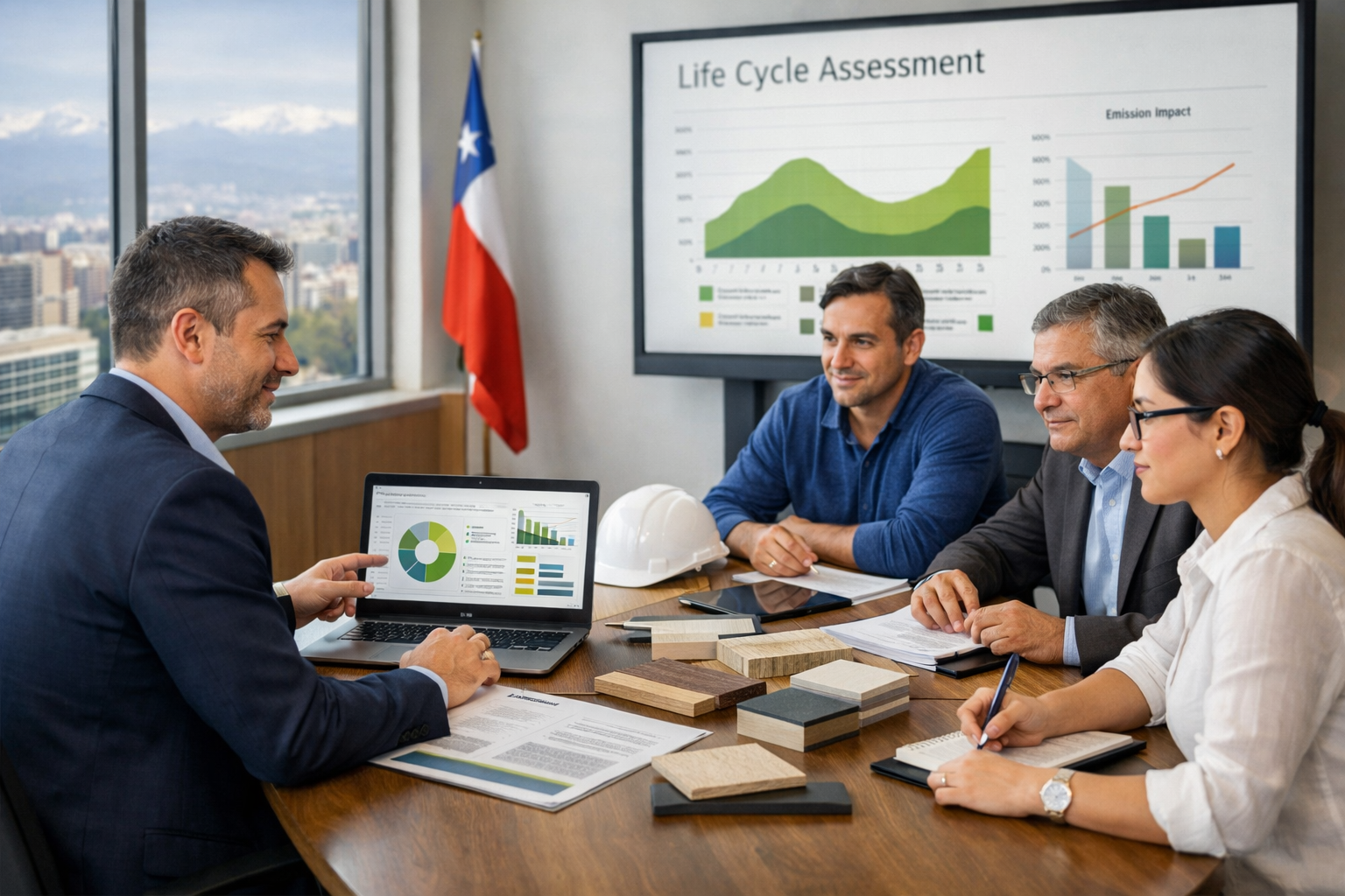 EPD Consultant Chile reviewing product sustainability data