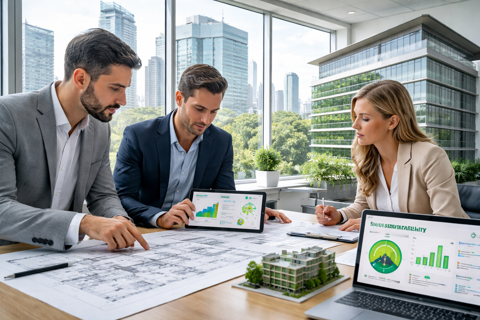 LEED Consultant Argentina guiding a sustainable office project