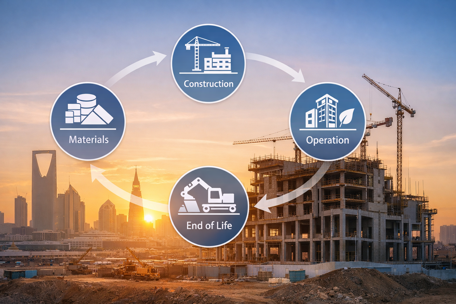 Saudi construction LCA applied to a building project in Saudi Arabia