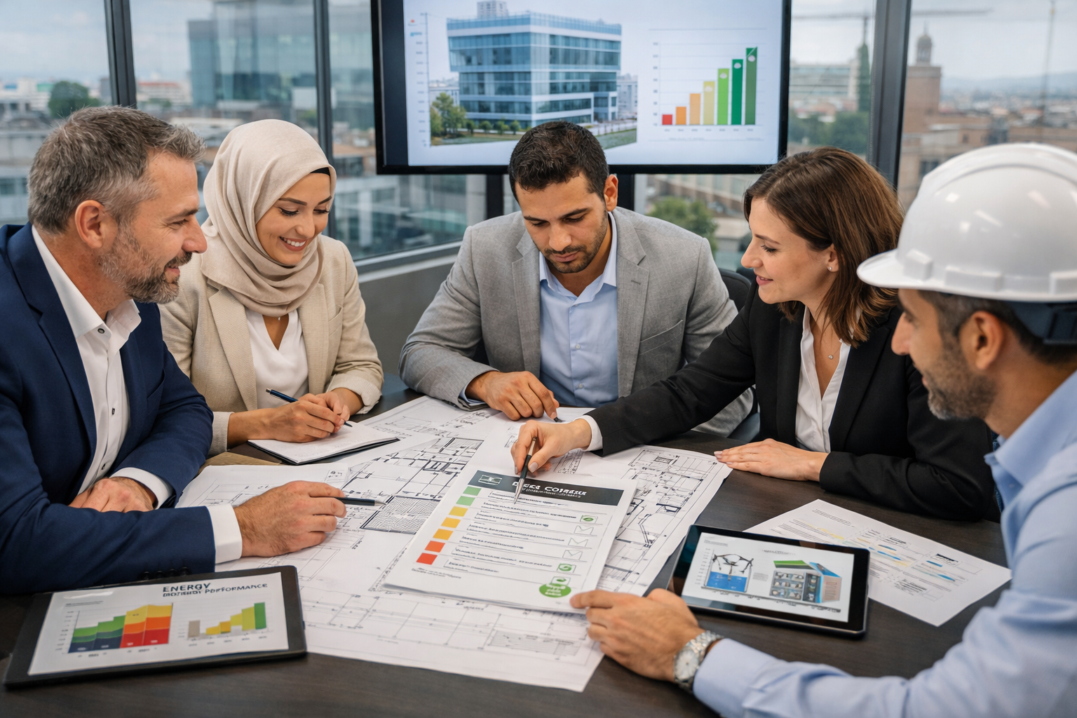 LEED Consultant Morocco strategy meeting for a sustainable building project
