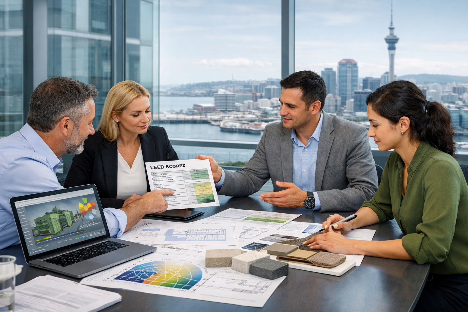LEED Consultant New Zealand advising on a sustainable building project