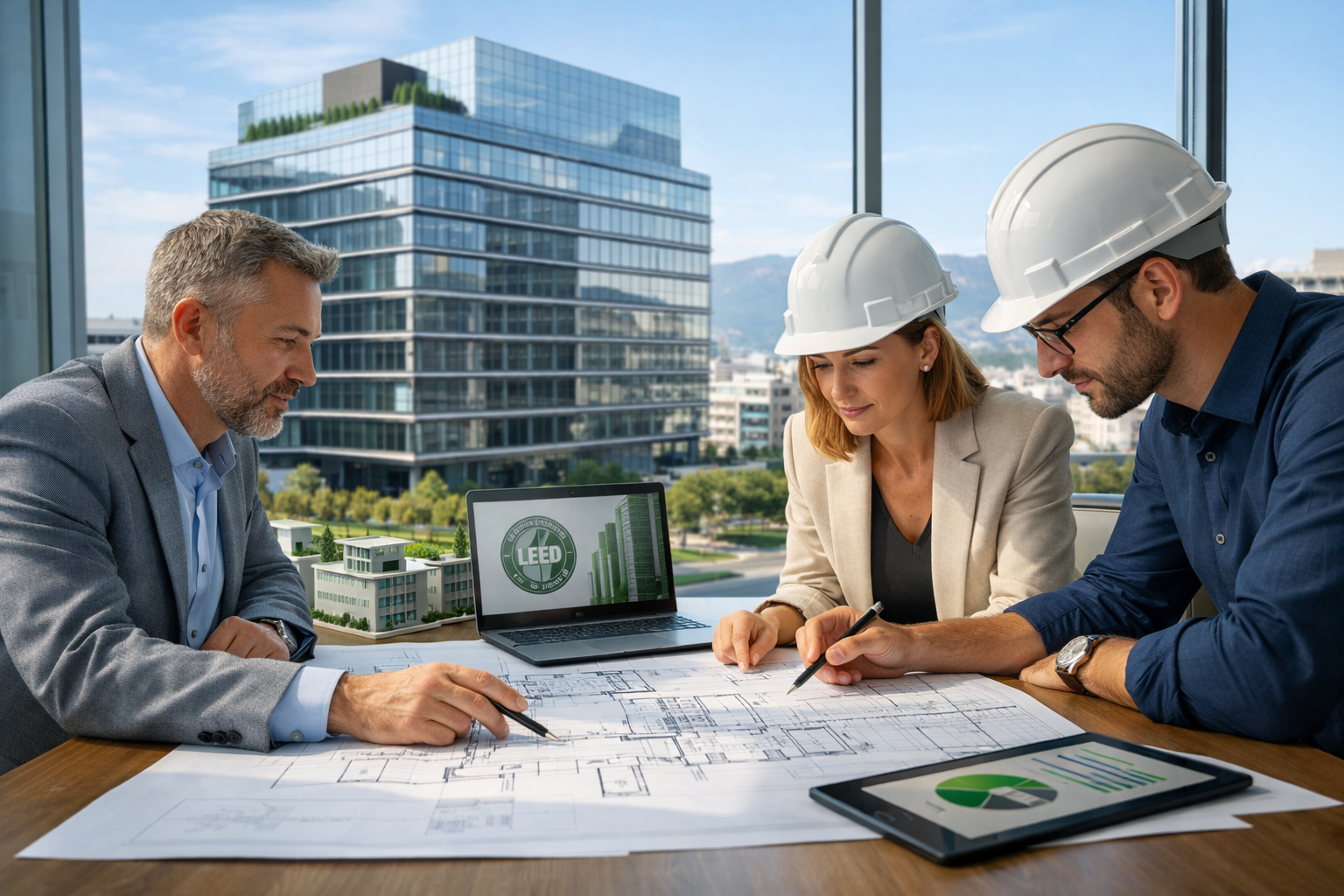 LEED Consultant in Bulgaria guiding a sustainable office project in Sofia