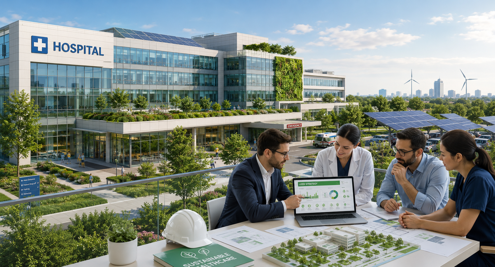 LEED Consultant for Hospitals guiding sustainable healthcare building design