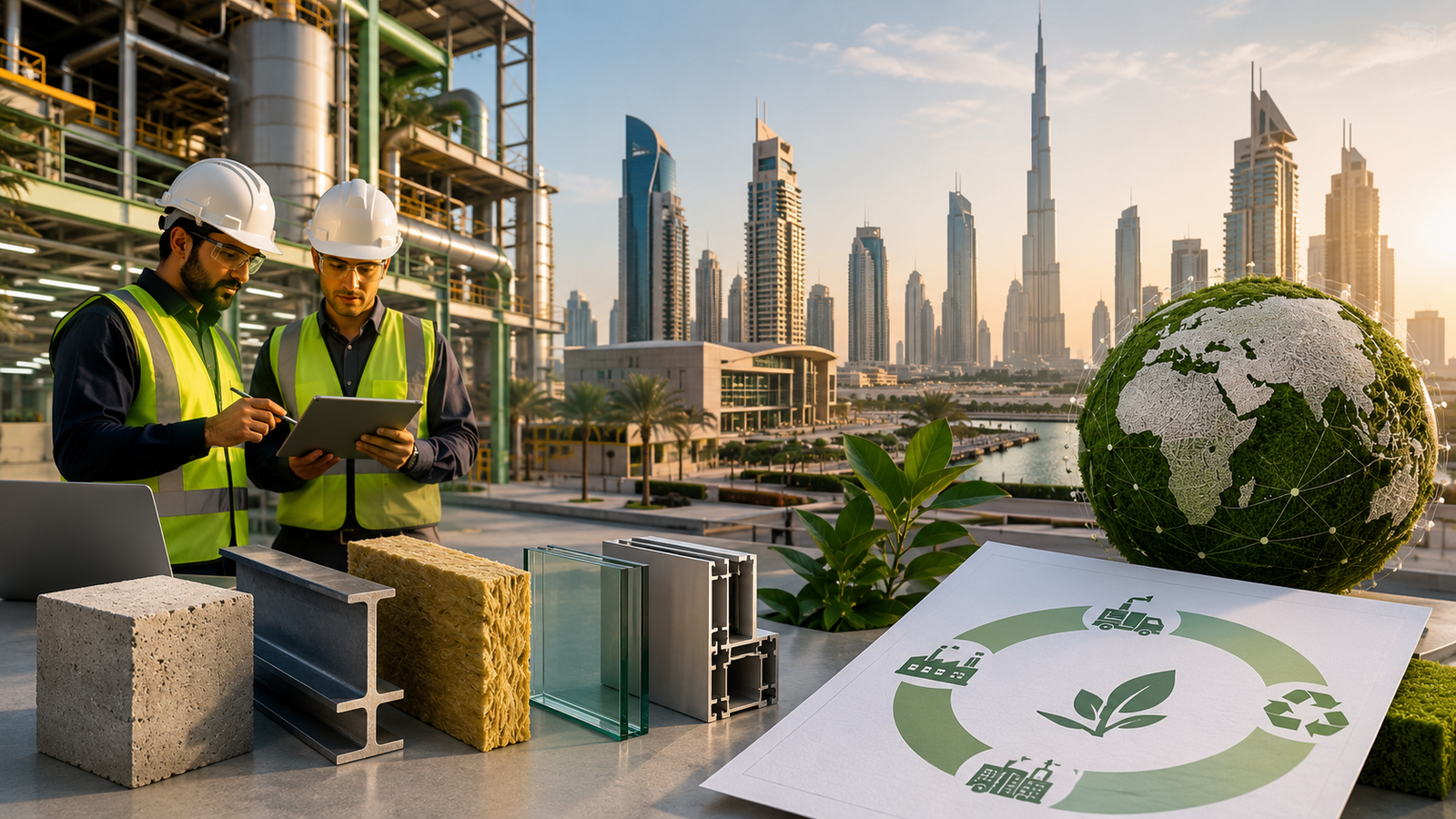 EPD Consultant in UAE reviewing verified environmental product data for sustainable construction materials