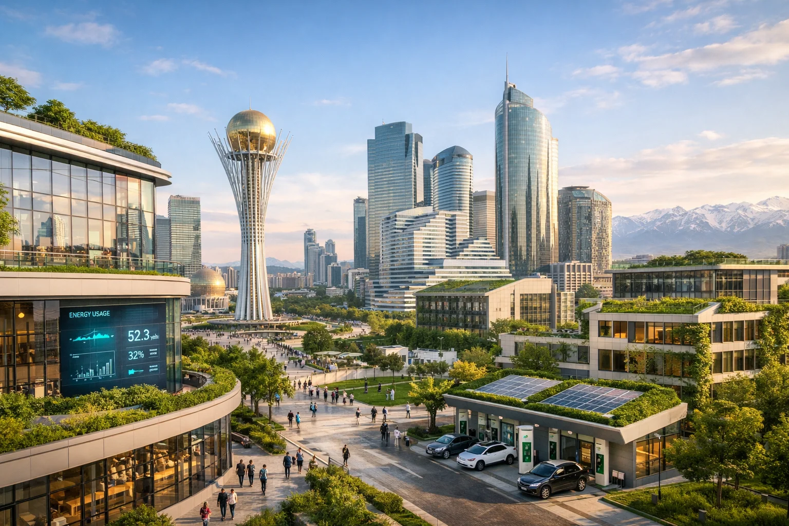 Smart and sustainable building trends in Kazakhstan cities