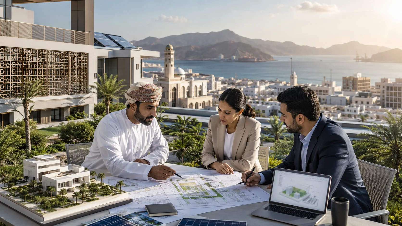 LEED Consultant in Oman supporting sustainable building certification for a modern commercial project