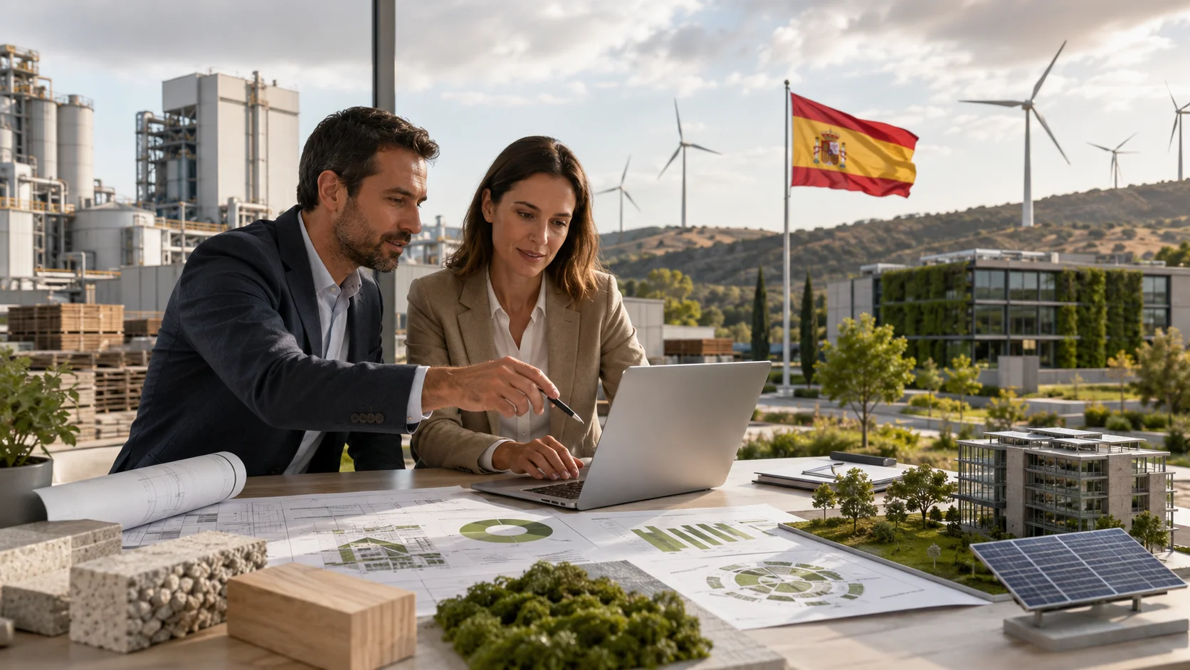 EPD Consultant in Spain reviewing life-cycle data for construction products
