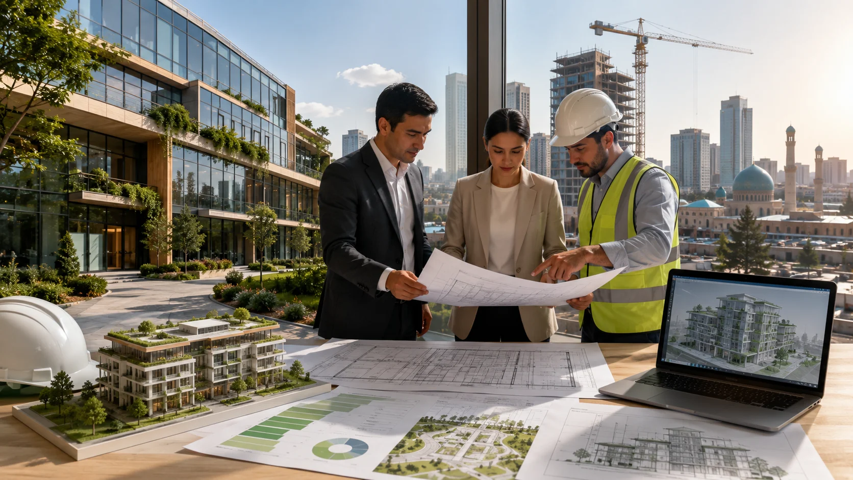 Uzbekistan LEED consultancy firm advising a sustainable mixed-use project in Tashkent