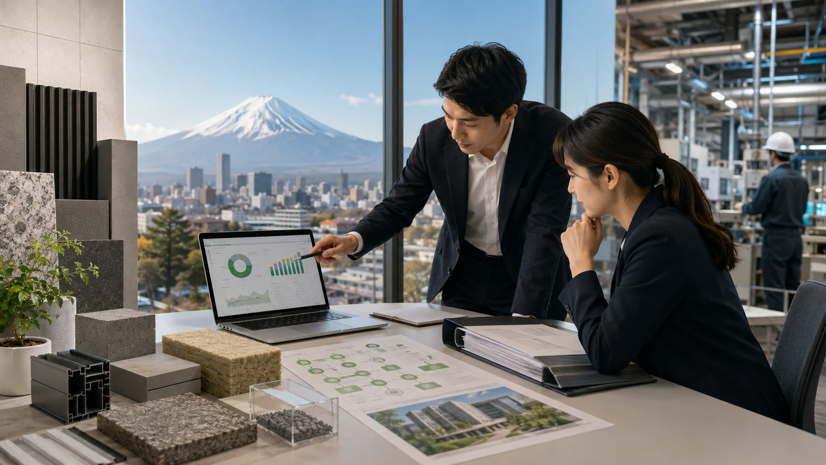 EPD Consultant in Japan reviewing life cycle assessment data for verified product transparency
