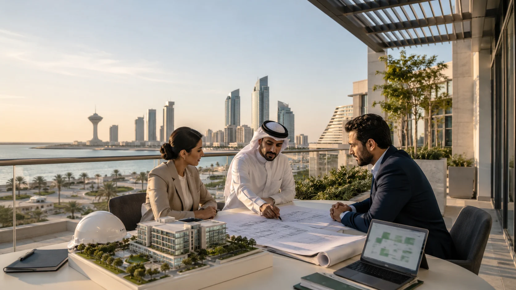 BREEAM Consultant in Dammam reviewing a sustainable commercial building project